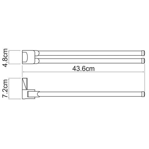 Полотенцедержатель WasserKRAFT Leine K-5031W белый