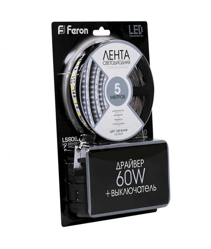 Светодиодная лента Feron 12V IP20 6500K 27720 фото 5