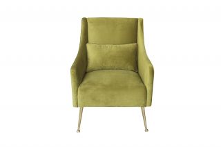 Кресло велюровое с подушкой Garda Decor 87YY BD-1189075