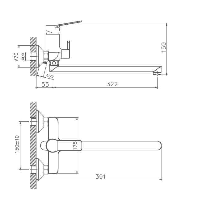 Смеситель Haiba HB559 HB22559