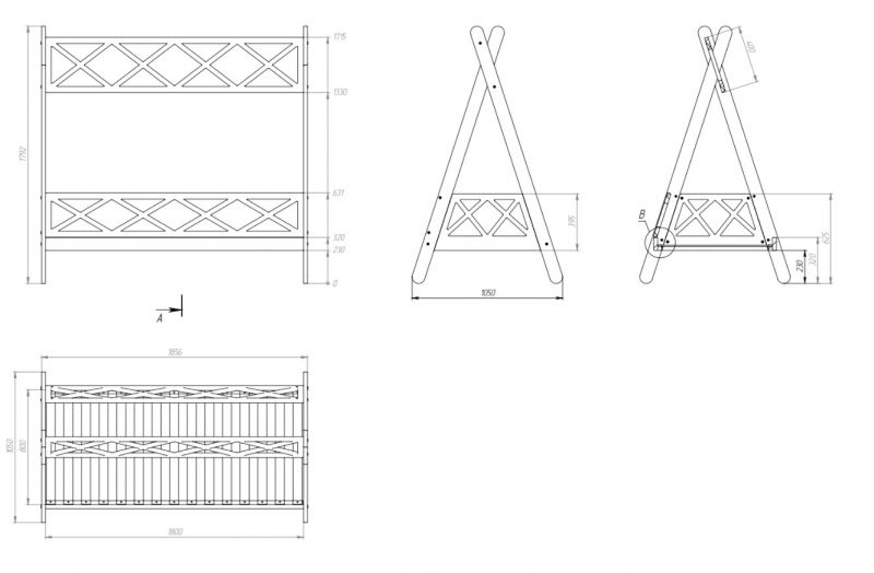 Кровать Domus Mia Jimmy Air Vigi Reticolo BD-1439868