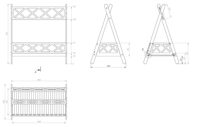 Кровать Domus Mia Jimmy Air Vigi Reticolo BD-1439868