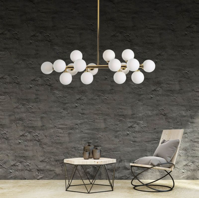 Подвесной светильник Lumina Deco Marsiada LDP 6033-16 GD фото 3