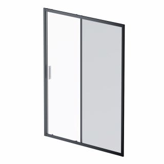Дверь душевая в нишу AMPM Gem W90G-150-1-195BG, профиль черный матовый, стекло тонированное