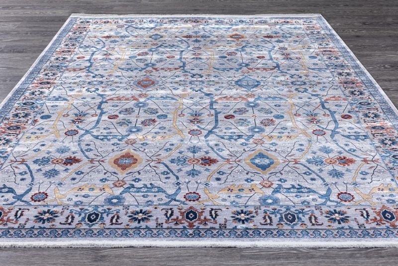 Турецкий ковер из вискозы и акрила Carpet «BELLA» 06502B-A.BEJ-GRI 120 x 180 см фото 3