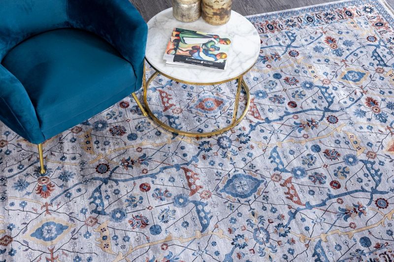 Турецкий ковер из вискозы и акрила Carpet «BELLA» 06502B-A.BEJ-GRI 120 x 180 см фото 9