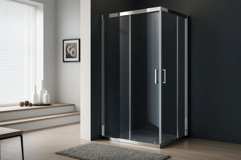 Душевой уголок Royal Bath HPD RBHPD-T-CH 90 профиль хром, стекло прозрачное фото 2