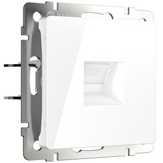 Розетка Ethernet RJ-45 cat. 6A экранированная Werkel Встраиваемые механизмы белые W5120101