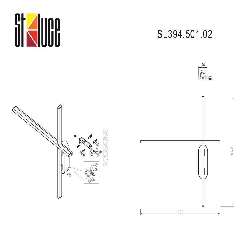 Светильник настенный ST Luce BASONI SL394.501.02 фото 16