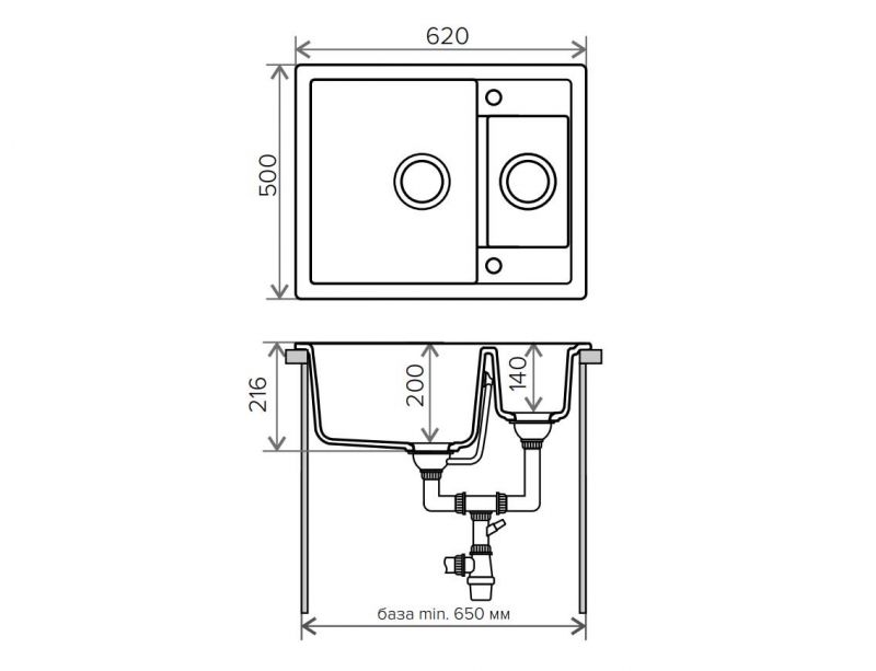 Мойка кухонная Tolero R-109 №102 сафари фото 2