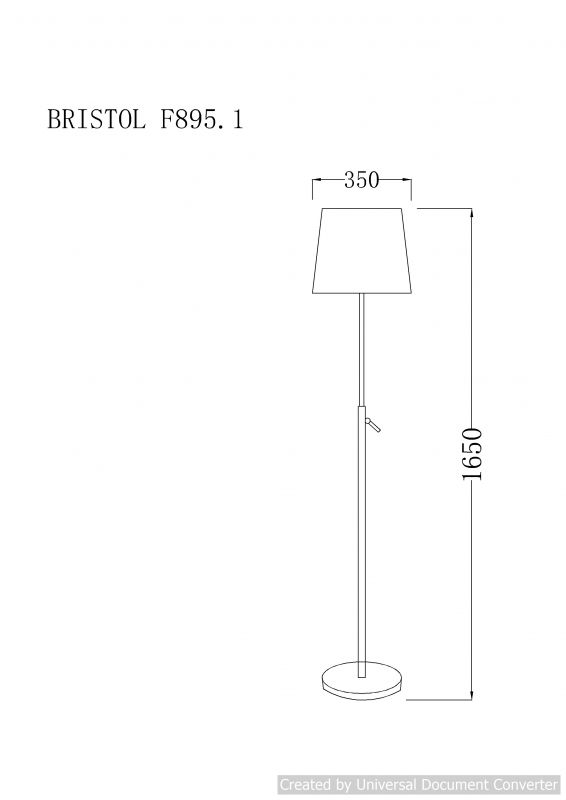 Торшер BRISTOL F895.1