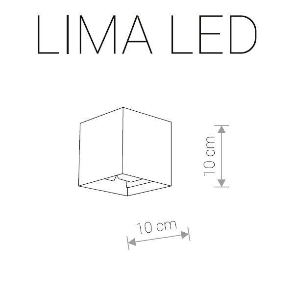 Cветильник уличный фасадный LIMA LED 9510