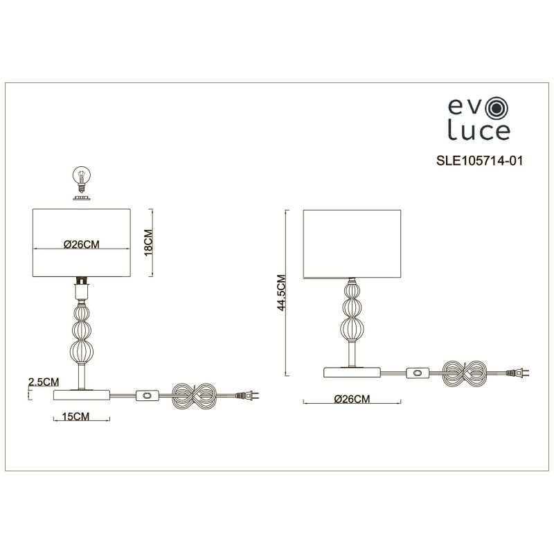 Прикроватная лампа Evoluce RAMER SLE105714-01