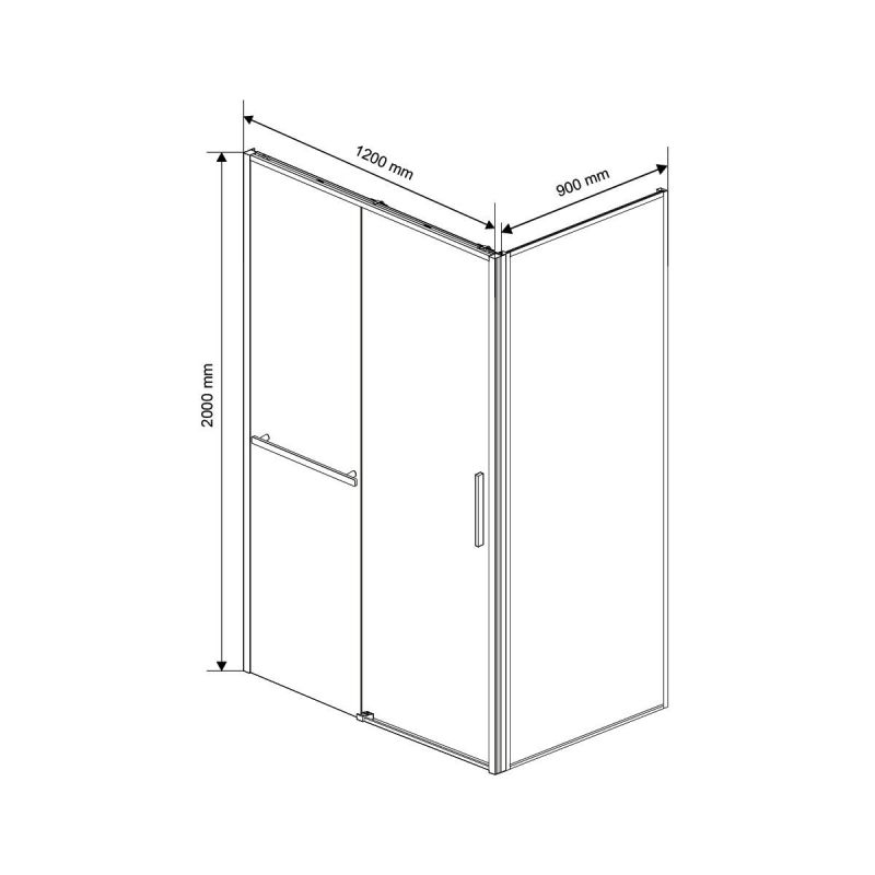 Душевой уголок Vincea Slim Soft VSR-1SS9012CL 120х90 см, профиль хром, стекло прозрачное фото 10