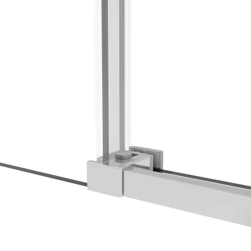 Душевой уголок Vincea Slim Soft VSR-1SS9012CL 120х90 см, профиль хром, стекло прозрачное фото 6