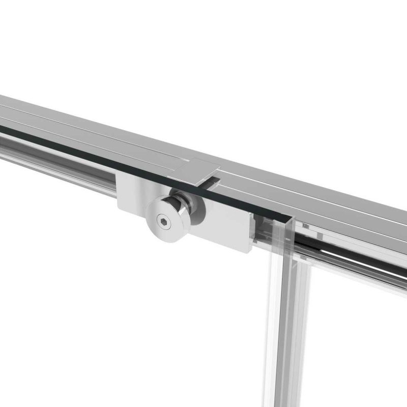 Душевой уголок Vincea Slim Soft VSR-1SS9012CL 120х90 см, профиль хром, стекло прозрачное фото 7