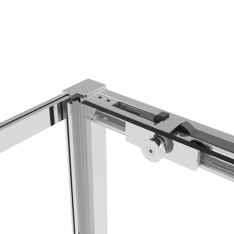 Душевой уголок Vincea Slim Soft VSR-1SS9012CL 120х90 см, профиль хром, стекло прозрачное фото 8
