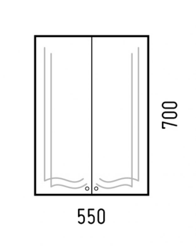 Шкаф подвесной Corozo Криста 55 SD-00001125, 55х70 см