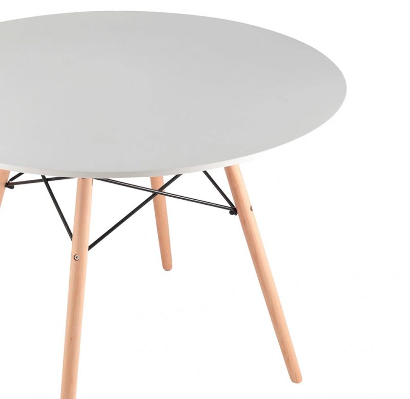 Стол EAMES белый D100 DM 244