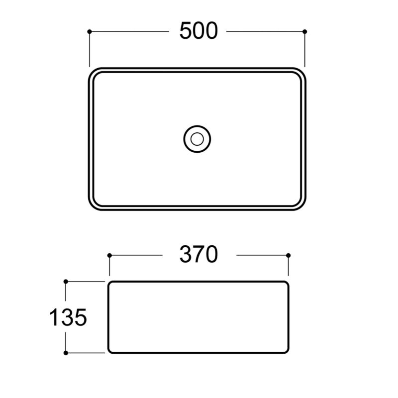 Раковина-чаша Aqueduto Espiral ESP0440, 50 см, черная матовая