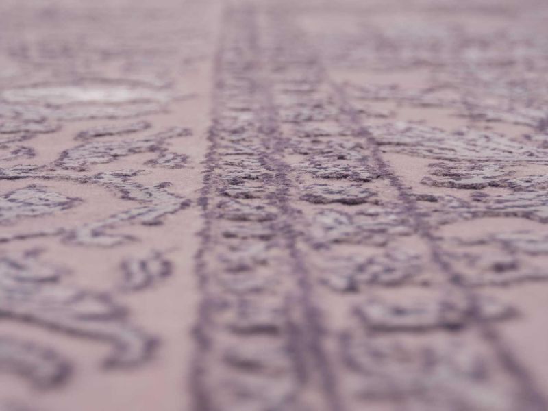 Индийский ковер из шерсти и арт-шёлка Carpet «KING OF AGRA» NO55-GRY-GRY 3-1 71 x 138 см фото 4