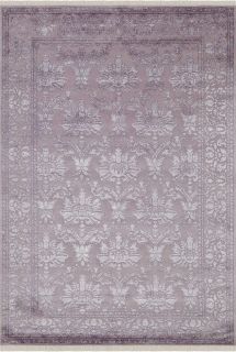 Индийский ковер из шерсти и арт-шёлка Carpet «KING OF AGRA» NO55-GRY-GRY 3-1 71 x 138 см