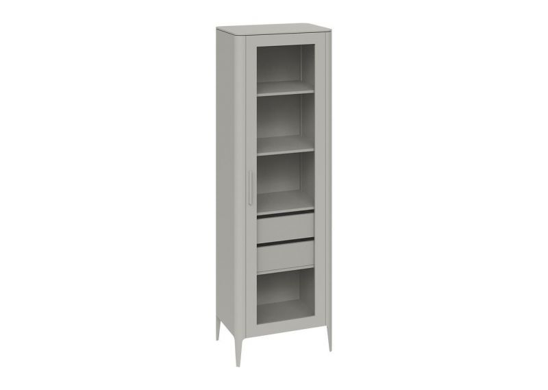 Витрина Ellipsefurniture Type стеклянная высота 200 см R (серо-бежевый) TYR10304030101 фото 2