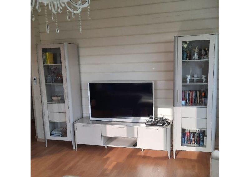 Витрина Ellipsefurniture Type стеклянная высота 200 см R (серо-бежевый) TYR10304030101 фото 4