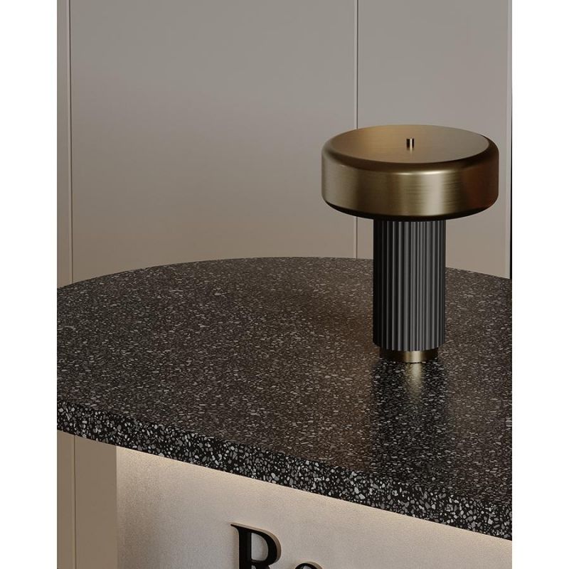 Лампа настольная Bergenson Bjorn Stone E27 5Вт черная/золотистая, BD-3103541 фото 10