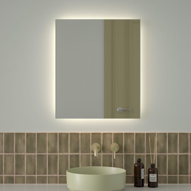 Зеркало для ванной DEFESTO GLOW DF 2506 с LED-подсветкой 60x70см фото 3