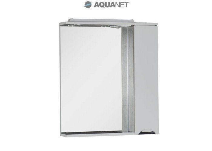 Зеркальный шкаф Aquanet Гретта 75 173995 белый/венге фото 1