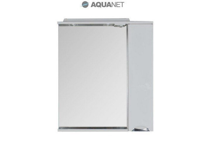 Зеркальный шкаф Aquanet Гретта 75 173995 белый/венге фото 3