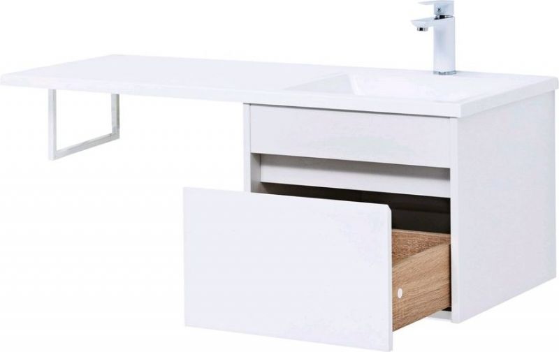 Тумба с раковиной Aquanet Токио 110 R белый 00239209 фото 19