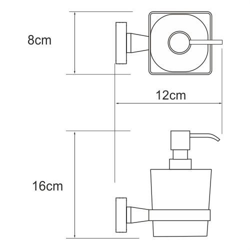 Дозатор для жидкого мыла WasserKRAFT Dill K-3999 фото 3