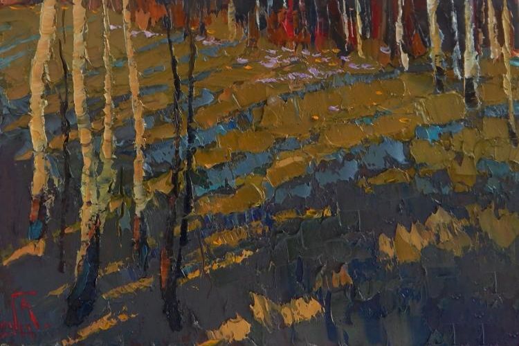 Картина "Весна в лесу" 30x20 Головченко Алексей