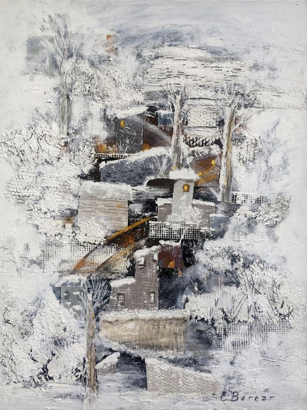 Картина "Теплaя зимa" Елена Березина