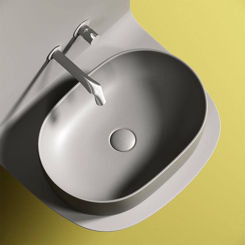Раковина-чаша Ceramica Nova ELEMENT CN6047MH 60 см., антрацит матовая фото 2