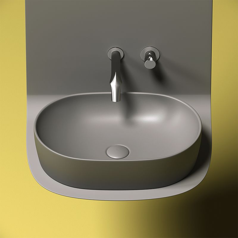 Раковина-чаша Ceramica Nova ELEMENT CN6047MH 60 см., антрацит матовая фото 6