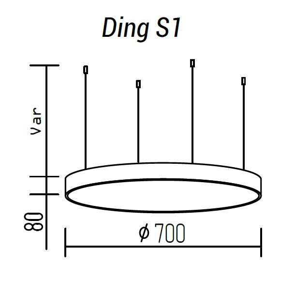 Подвесной светильник TopDecor Ding S1 10