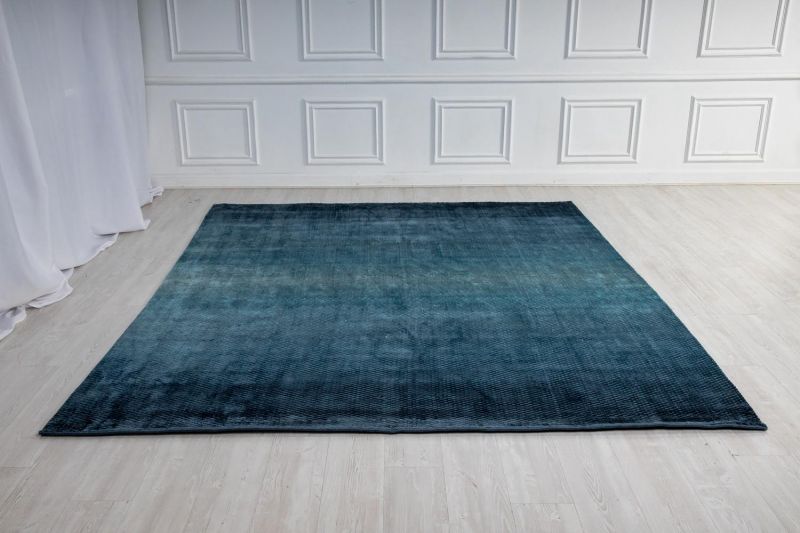 Индийский ковер из арт-шёлка Carpet «NEW STAR» 2019077-BLUE 74 x 145 см