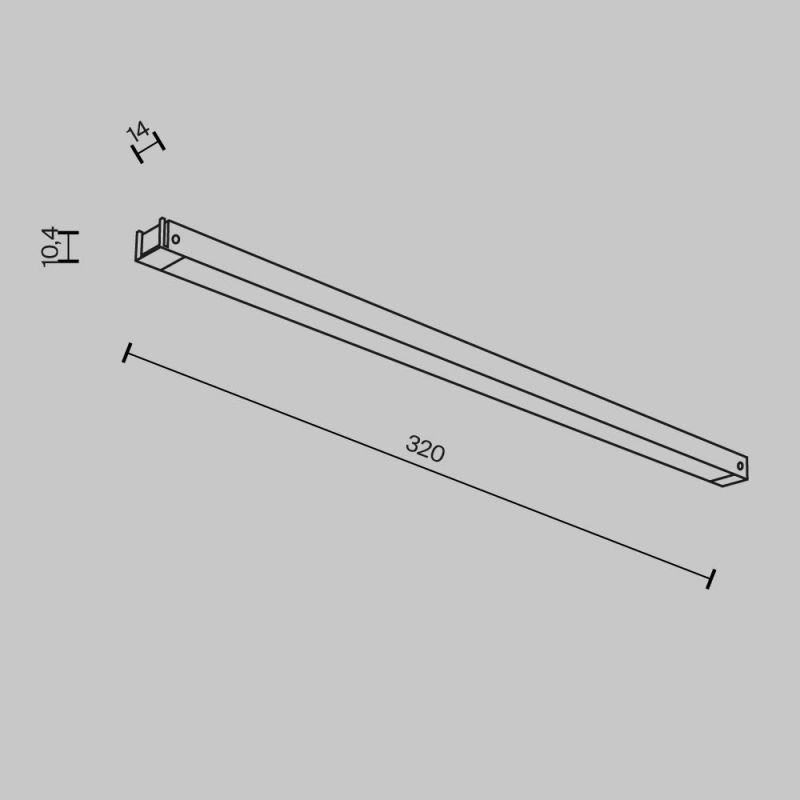 Трековый светильник Maytoni Basis TR173-1-8WTW-B