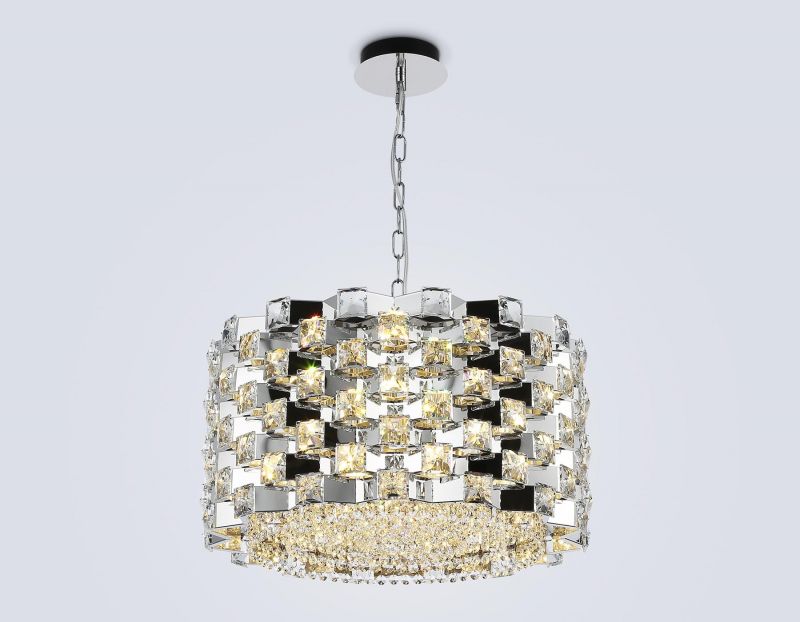 Подвесная люстра с хрусталем Ambrella LH IP20 E14 LH41001 фото 2