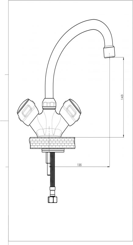 Смеситель для раковины GPD Rios KLB30