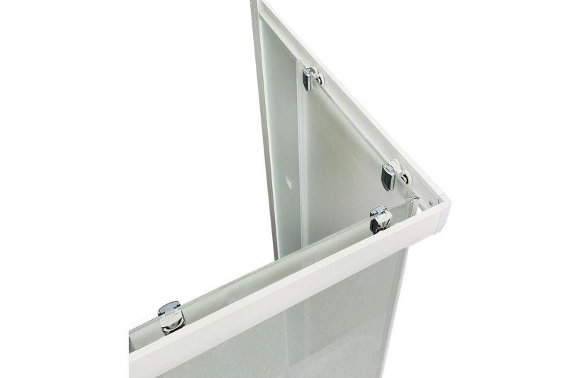 Душевой уголок Royal Bath HPD 75x90x185, RB9075HPD-C, профиль белый, стекло матовое фото 4