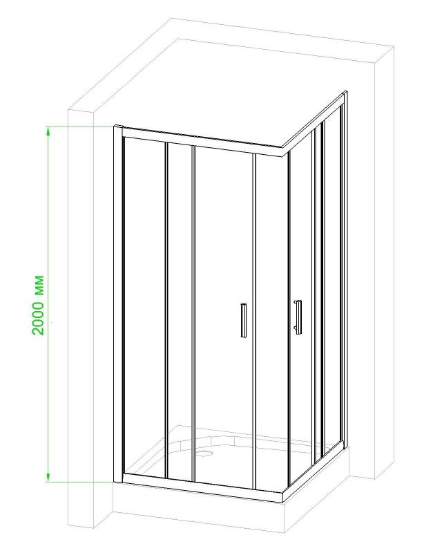 Душевой уголок Royal Bath HPD 75x90x185, RB9075HPD-C, профиль белый, стекло матовое фото 5