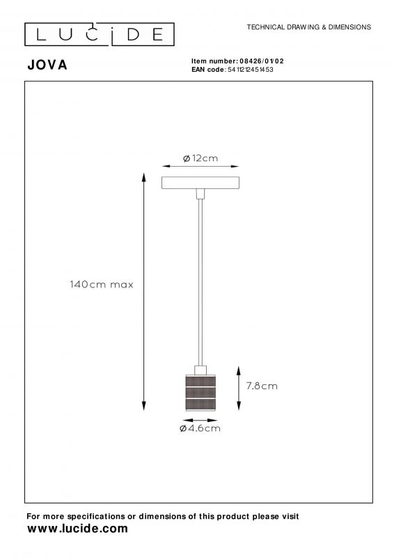 Подвесной светильник Lucide JOVA 08426/01/02 фото 7