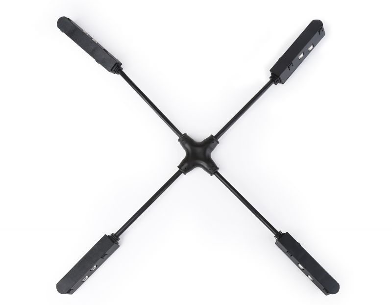 Коннектор питания гибкий х-образный для шинопровода Magnetic Ambrella Track System  GL3639 фото 1