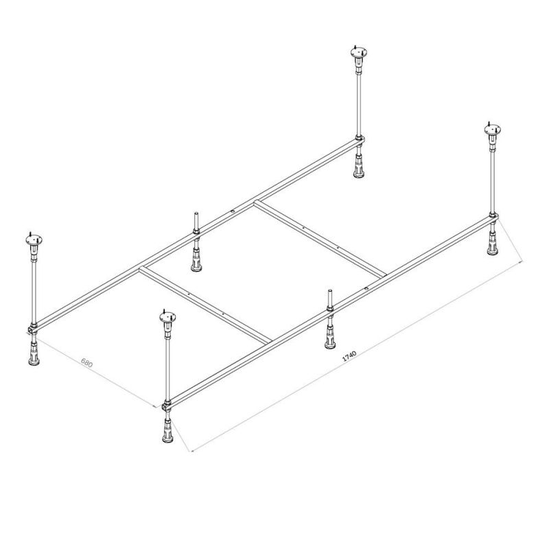 Каркас для ванн AM.PM X-Joy W94A-180-080W-R 180х80