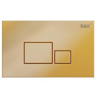 Смывная клавиша D&K Quadro DB1519003 золото матовое, механическая