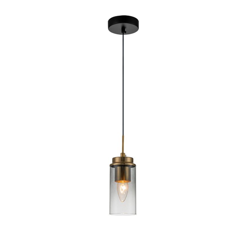 Подвесной светильник Escada 2118/1S E14*40W Black/Brass фото 1